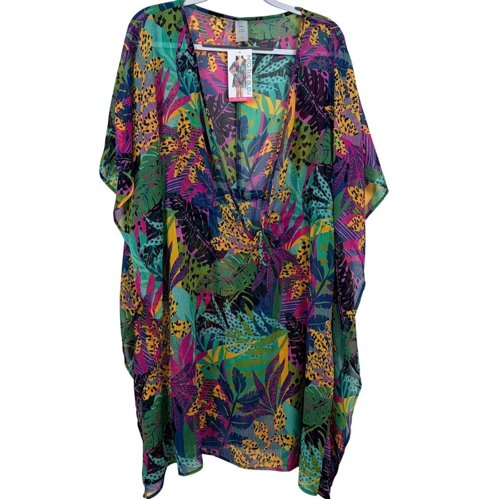 Into The Bleu Kaftan Cover Up XXL Multicolor